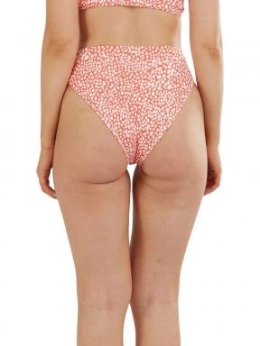 Fundango Sahara Mid Waist Full Bottoms női bikini alsó piros színben 3