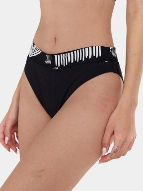 Fundango Sahara Mid Waist Full Bottom női bikini alsó fekete színben 1