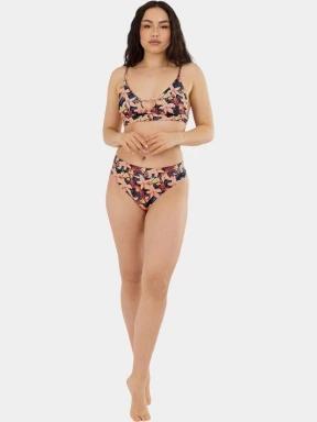 Fundango Sahara Midwaist Full Bottom női bikini alsó rózsaszín színben 3