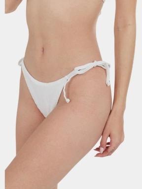Fundango Innisfil II Tie-side Jacquard Bottom női bikini alsó fehér színben 1