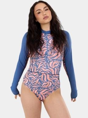 Fundango Dolphin Long Sleeve Suit női fürdőruha sötétkék színben 1