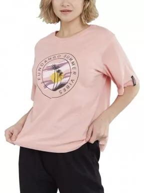 Fundango Nandelit T-shirt női rövid ujjú póló rózsaszín színben 1