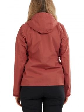 Fundango Piora Waterproof Jacket női esőkabát piros színben 3