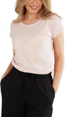 Fundango Amira T-shirt női rövid ujjú póló rózsaszín színben 1