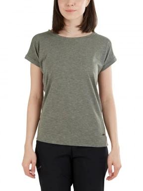 Fundango Amira T-shirt női rövid ujjú póló oliva színben 1