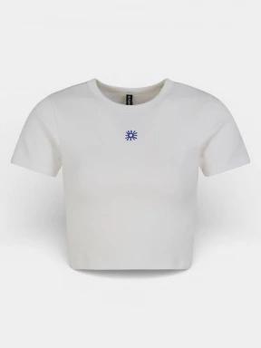 Fundango Sora Cropped T-shirt női crop top fehér színben 1