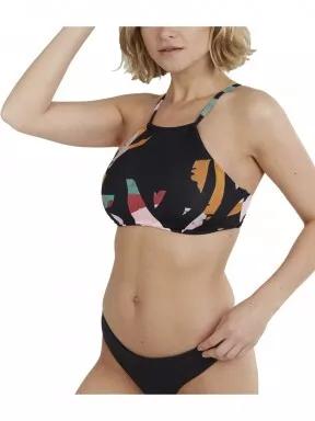 Fundango Hogg High Neck Top női bikini felső multikolor színben 1