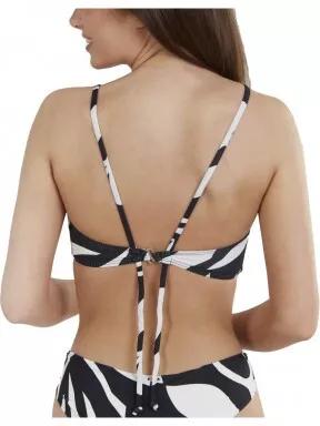 Fundango Hogg High Neck Top női bikini felső fekete színben 3