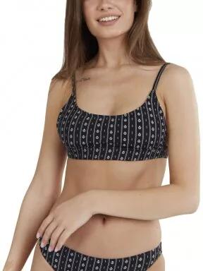 Fundango Moana Bralette Top női bikini felső fekete színben 1