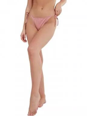 Fundango Innisfil Tie-side Bottoms női bikini alsó rózsaszín színben 1