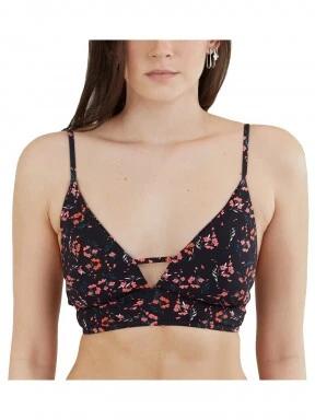 Fundango Sahara V-neck Cami Top női bikini felső fekete színben 1