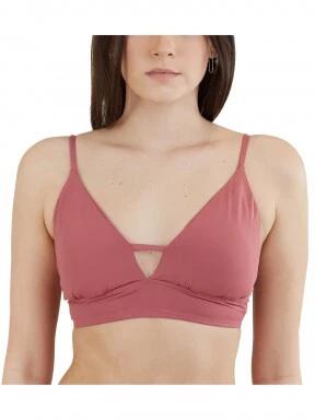Fundango Sahara V-neck Cami Top női bikini felső magenta színben 1