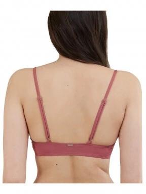 Fundango Sahara V-neck Cami Top női bikini felső magenta színben 3