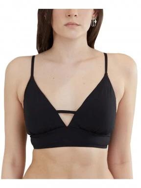 Fundango Sahara V-neck Cami Top női bikini felső fekete színben 1