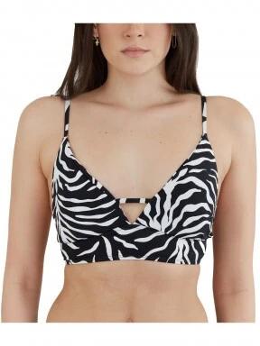 Fundango Sahara V-neck Cami Top női bikini felső fekete színben 1