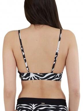 Fundango Sahara V-neck Cami Top női bikini felső fekete színben 3