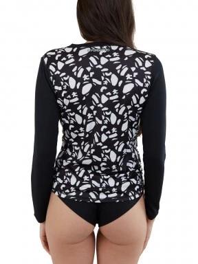 Fundango Loren Long Sleeve Rashguard női hosszú ujjú lycra fekete színben 3