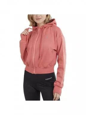 Fundango Draug Crop Hoodie női kapucnis pulóver magenta színben 1