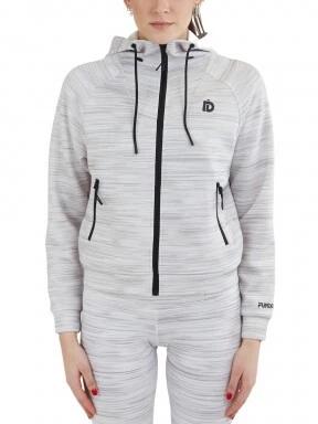 Fundango Draug Sweatshirt női kapucnis pulóver fehér színben 1