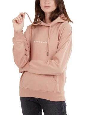 Fundango Haley Hooded Sweatshirt női kapucnis pulóver rózsaszín színben 1