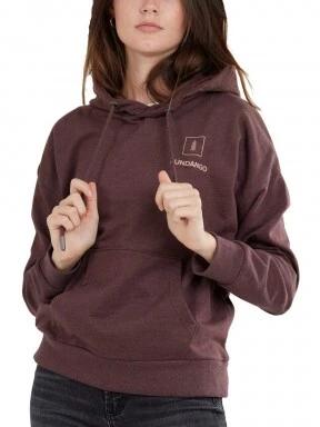 Fundango Haley Hooded Sweatshirt női kapucnis pulóver lila színben 1