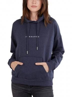 Fundango Haley Hooded Sweatshirt női kapucnis pulóver kék színben 1
