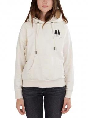 Fundango Haley Hooded Sweatshirt női kapucnis pulóver fehér színben 1