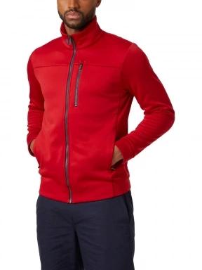 Helly Hansen Crew Fleece Jacket férfi polár pulóver piros színben 1