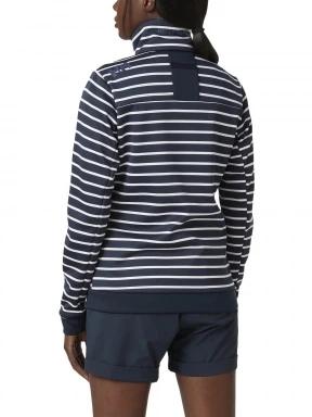 Helly Hansen W Crew Fleece Jacket női polár pulóver kék színben 3
