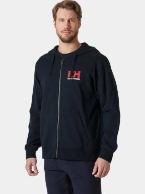 Helly Hansen Hh Logo Full Zip Hoodie 2.0 férfi kapucnis pulóver sötétkék színben 1