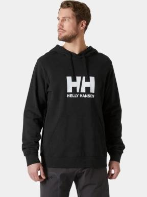 Helly Hansen Hh Logo Hoodie 2.0 férfi kapucnis pulóver fekete színben 1