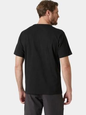 Helly Hansen Hh Logo T-Shirt 2.0 férfi rövid ujjú póló fekete színben 3