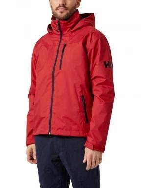 Helly Hansen Crew Hooded Midlayer Jacket férfi átmeneti kabát piros színben 1