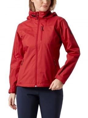 Helly Hansen W Crew Hooded Midlayer Jacket női utcai kabát piros színben 1