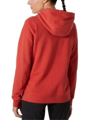 Helly Hansen W Hh Logo Hoodie női kapucnis pulóver piros színben 3