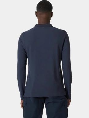 Helly Hansen Crewline Ls Polo férfi hosszú ujjú póló sötétkék színben 3
