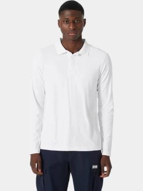 Helly Hansen Crewline Ls Polo férfi hosszú ujjú galléros póló fehér színben 1