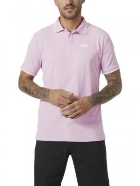Helly Hansen Kos Polo férfi galléros póló rózsaszín színben 1