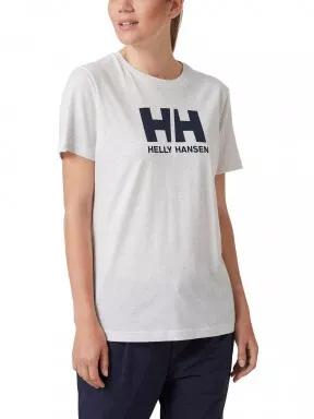 Helly Hansen W Hh Logo T-Shirt női rövid ujjú póló szürke színben 1