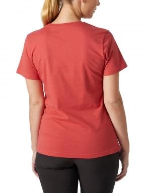 Helly Hansen W Hh Logo T-Shirt női rövid ujjú póló piros színben 3