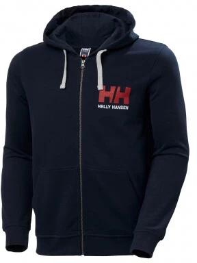 Helly Hansen Hh Logo Full Zip Hoodie férfi kapucnis pulóver sötétkék színben 1