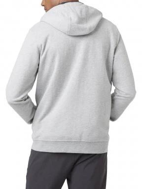 Helly Hansen Hh Logo Full Zip Hoodie férfi kapucnis pulóver szürke színben 3