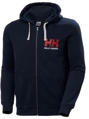 Helly Hansen Hh Logo Full Zip Hoodie férfi kapucnis pulóver sötétkék színben 1