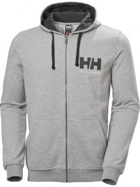 Helly Hansen Hh Logo Full Zip Hoodie férfi kapucnis pulóver szürke színben 1