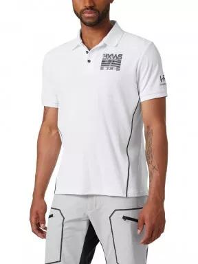 Helly Hansen Hp Racing Polo férfi galléros póló fehér színben 1