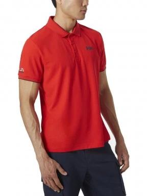 Helly Hansen Ocean Polo férfi galléros póló piros színben 1