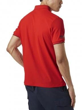 Helly Hansen Ocean Polo férfi galléros póló piros színben 3