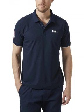 Helly Hansen Ocean Polo férfi galléros póló sötétkék színben 1