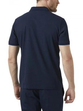 Helly Hansen Ocean Polo férfi galléros póló sötétkék színben 3