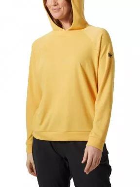 Helly Hansen W Inshore Hoodie női kapucnis pulóver sárga színben 1
